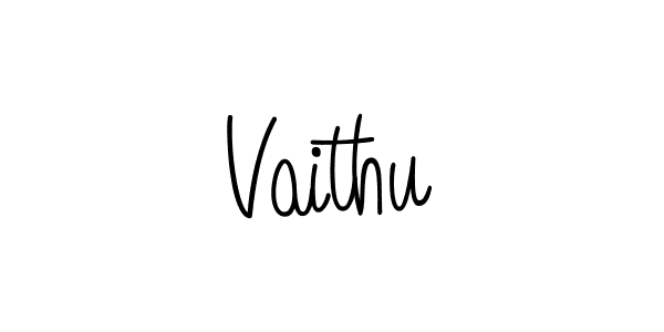 Vaithu stylish signature style. Best Handwritten Sign (Angelique-Rose-font-FFP) for my name. Handwritten Signature Collection Ideas for my name Vaithu. Vaithu signature style 5 images and pictures png