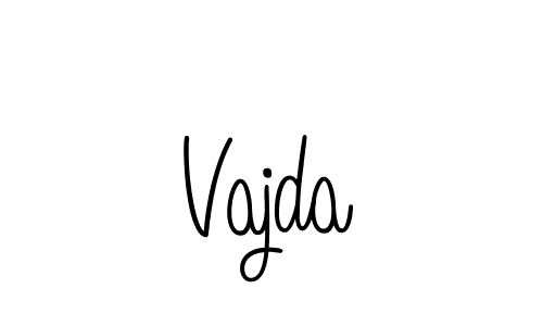 Make a beautiful signature design for name Vajda. With this signature (Angelique-Rose-font-FFP) style, you can create a handwritten signature for free. Vajda signature style 5 images and pictures png