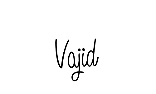 Make a beautiful signature design for name Vajid. With this signature (Angelique-Rose-font-FFP) style, you can create a handwritten signature for free. Vajid signature style 5 images and pictures png