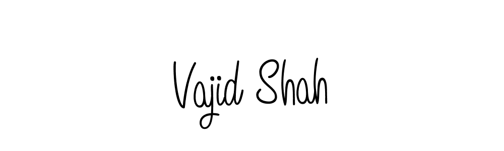 The best way (Angelique-Rose-font-FFP) to make a short signature is to pick only two or three words in your name. The name Vajid Shah include a total of six letters. For converting this name. Vajid Shah signature style 5 images and pictures png