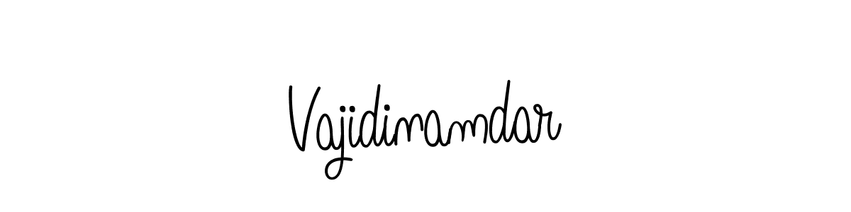 Also we have Vajidinamdar name is the best signature style. Create professional handwritten signature collection using Angelique-Rose-font-FFP autograph style. Vajidinamdar signature style 5 images and pictures png