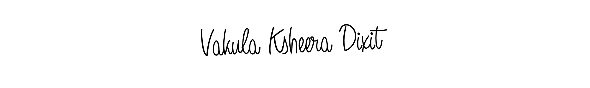 This is the best signature style for the Vakula Ksheera Dixit name. Also you like these signature font (Angelique-Rose-font-FFP). Mix name signature. Vakula Ksheera Dixit signature style 5 images and pictures png