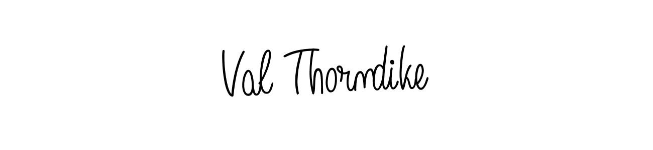 The best way (Angelique-Rose-font-FFP) to make a short signature is to pick only two or three words in your name. The name Val Thorndike include a total of six letters. For converting this name. Val Thorndike signature style 5 images and pictures png