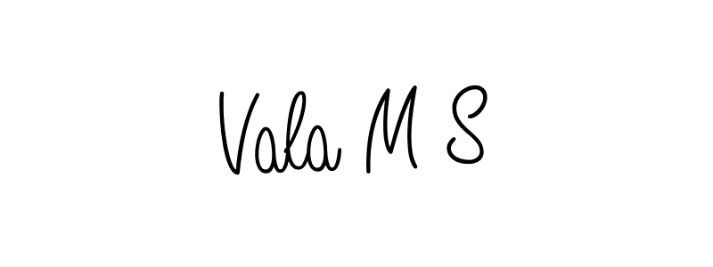 Design your own signature with our free online signature maker. With this signature software, you can create a handwritten (Angelique-Rose-font-FFP) signature for name Vala M S. Vala M S signature style 5 images and pictures png