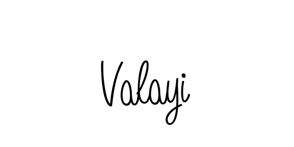 Design your own signature with our free online signature maker. With this signature software, you can create a handwritten (Angelique-Rose-font-FFP) signature for name Valayi. Valayi signature style 5 images and pictures png
