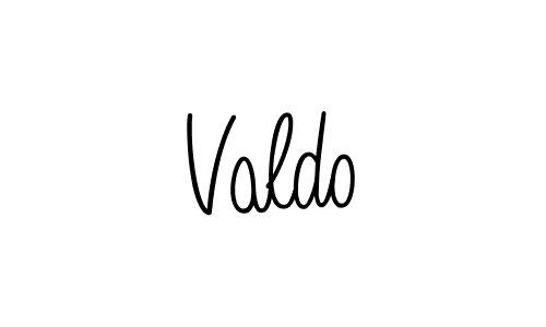 You should practise on your own different ways (Angelique-Rose-font-FFP) to write your name (Valdo) in signature. don't let someone else do it for you. Valdo signature style 5 images and pictures png