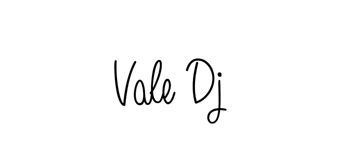 Use a signature maker to create a handwritten signature online. With this signature software, you can design (Angelique-Rose-font-FFP) your own signature for name Vale Dj. Vale Dj signature style 5 images and pictures png