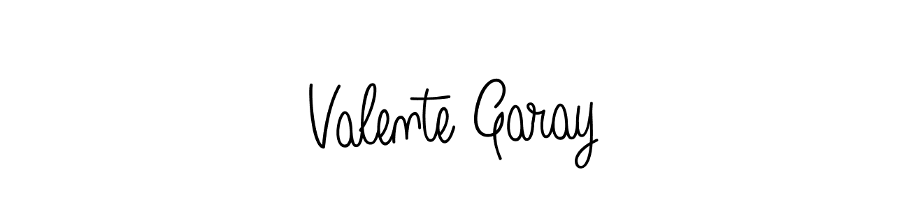 You should practise on your own different ways (Angelique-Rose-font-FFP) to write your name (Valente Garay) in signature. don't let someone else do it for you. Valente Garay signature style 5 images and pictures png