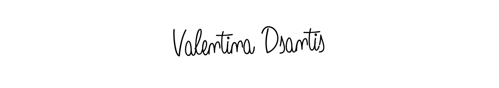 You should practise on your own different ways (Angelique-Rose-font-FFP) to write your name (Valentina Dsantis) in signature. don't let someone else do it for you. Valentina Dsantis signature style 5 images and pictures png