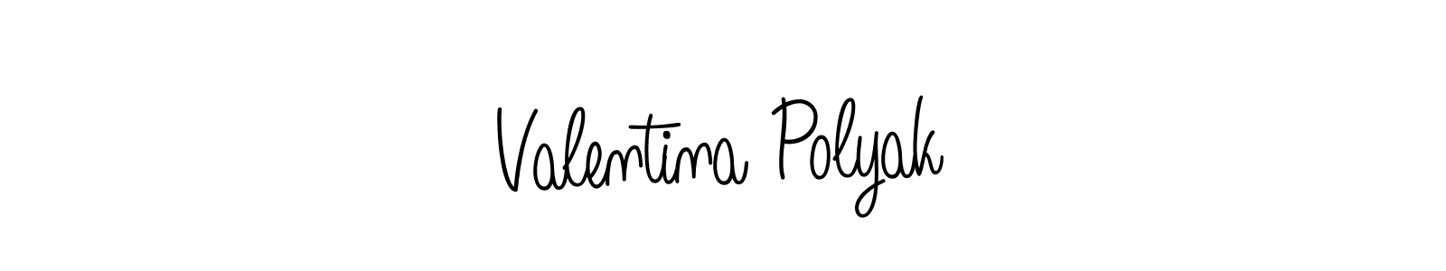 Best and Professional Signature Style for Valentina Polyak. Angelique-Rose-font-FFP Best Signature Style Collection. Valentina Polyak signature style 5 images and pictures png