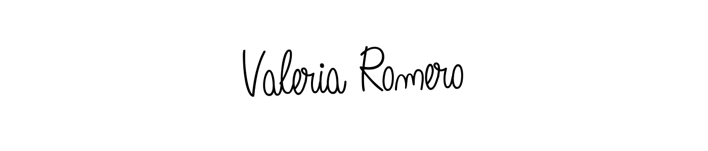 Valeria Romero stylish signature style. Best Handwritten Sign (Angelique-Rose-font-FFP) for my name. Handwritten Signature Collection Ideas for my name Valeria Romero. Valeria Romero signature style 5 images and pictures png