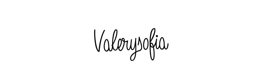 Design your own signature with our free online signature maker. With this signature software, you can create a handwritten (Angelique-Rose-font-FFP) signature for name Valerysofia. Valerysofia signature style 5 images and pictures png