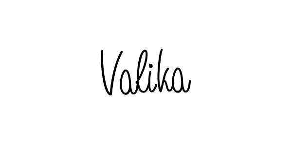 Make a beautiful signature design for name Valika. With this signature (Angelique-Rose-font-FFP) style, you can create a handwritten signature for free. Valika signature style 5 images and pictures png