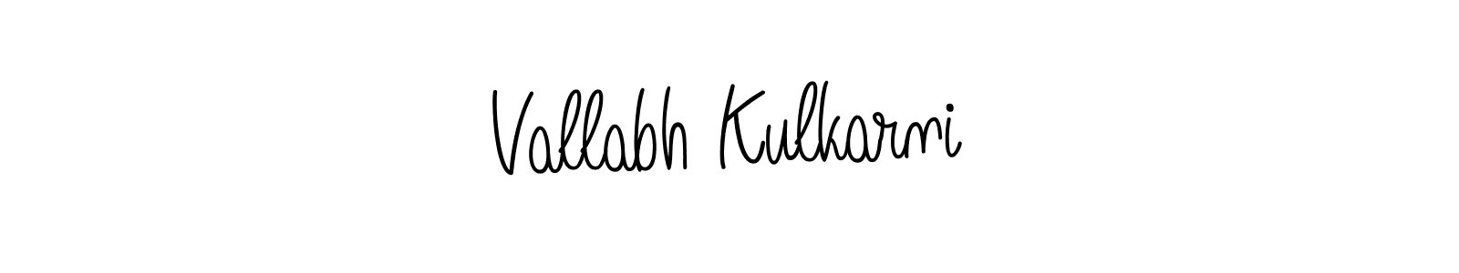 Design your own signature with our free online signature maker. With this signature software, you can create a handwritten (Angelique-Rose-font-FFP) signature for name Vallabh Kulkarni. Vallabh Kulkarni signature style 5 images and pictures png