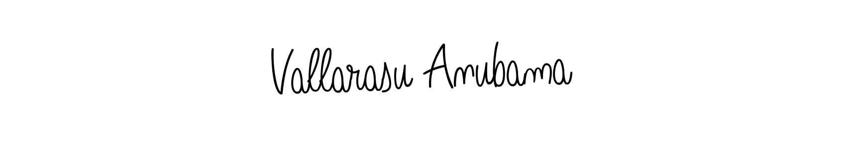 Angelique-Rose-font-FFP is a professional signature style that is perfect for those who want to add a touch of class to their signature. It is also a great choice for those who want to make their signature more unique. Get Vallarasu Anubama name to fancy signature for free. Vallarasu Anubama signature style 5 images and pictures png