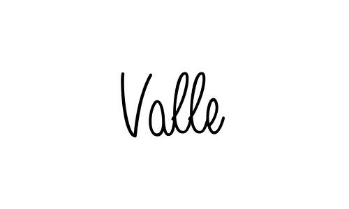How to make Valle name signature. Use Angelique-Rose-font-FFP style for creating short signs online. This is the latest handwritten sign. Valle signature style 5 images and pictures png