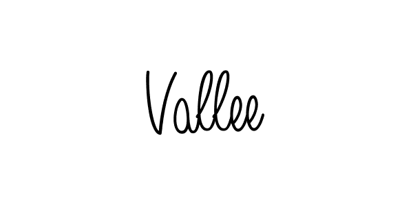 Vallee stylish signature style. Best Handwritten Sign (Angelique-Rose-font-FFP) for my name. Handwritten Signature Collection Ideas for my name Vallee. Vallee signature style 5 images and pictures png