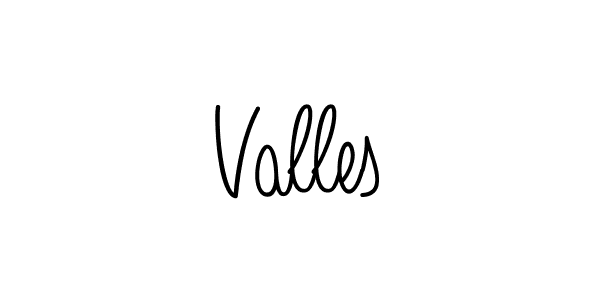 Make a beautiful signature design for name Valles. Use this online signature maker to create a handwritten signature for free. Valles signature style 5 images and pictures png