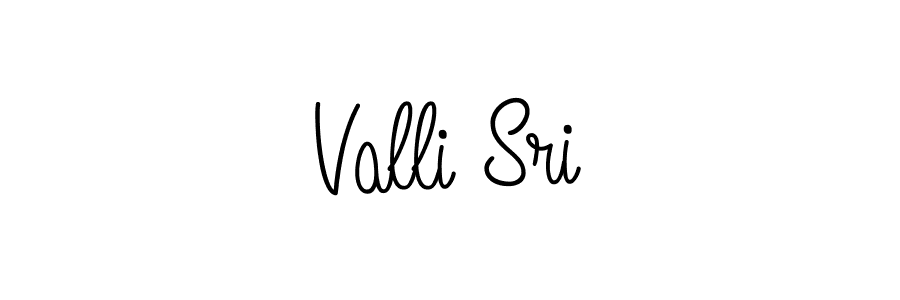 Design your own signature with our free online signature maker. With this signature software, you can create a handwritten (Angelique-Rose-font-FFP) signature for name Valli Sri. Valli Sri signature style 5 images and pictures png