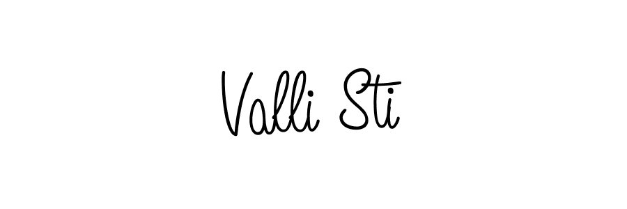 Design your own signature with our free online signature maker. With this signature software, you can create a handwritten (Angelique-Rose-font-FFP) signature for name Valli Sti. Valli Sti signature style 5 images and pictures png