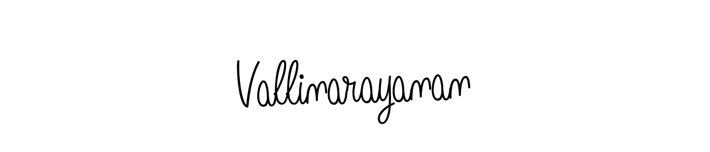 You should practise on your own different ways (Angelique-Rose-font-FFP) to write your name (Vallinarayanan) in signature. don't let someone else do it for you. Vallinarayanan signature style 5 images and pictures png