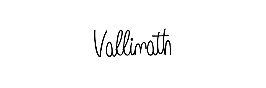 Make a beautiful signature design for name Vallinath. With this signature (Angelique-Rose-font-FFP) style, you can create a handwritten signature for free. Vallinath signature style 5 images and pictures png