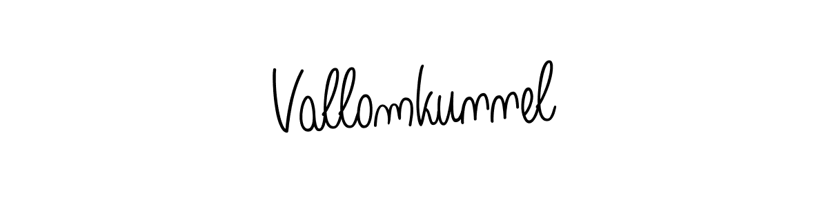 Similarly Angelique-Rose-font-FFP is the best handwritten signature design. Signature creator online .You can use it as an online autograph creator for name Vallomkunnel. Vallomkunnel signature style 5 images and pictures png