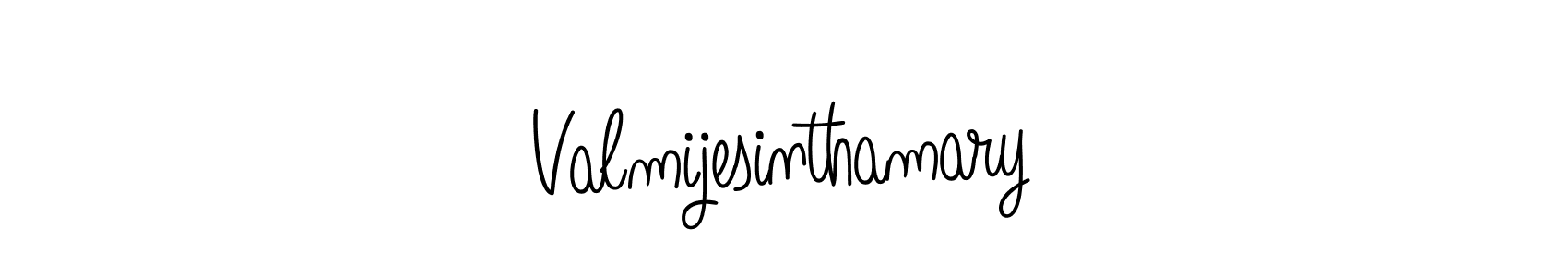 Create a beautiful signature design for name Valmijesinthamary. With this signature (Angelique-Rose-font-FFP) fonts, you can make a handwritten signature for free. Valmijesinthamary signature style 5 images and pictures png