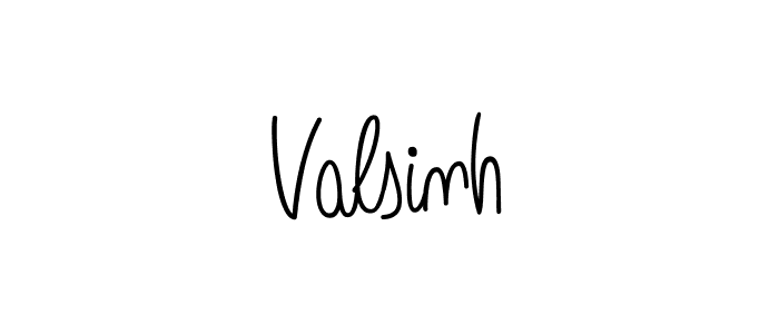 Design your own signature with our free online signature maker. With this signature software, you can create a handwritten (Angelique-Rose-font-FFP) signature for name Valsinh. Valsinh signature style 5 images and pictures png