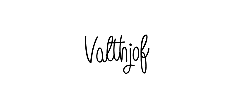 Valthjof stylish signature style. Best Handwritten Sign (Angelique-Rose-font-FFP) for my name. Handwritten Signature Collection Ideas for my name Valthjof. Valthjof signature style 5 images and pictures png
