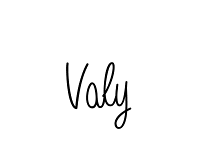 How to make Valy name signature. Use Angelique-Rose-font-FFP style for creating short signs online. This is the latest handwritten sign. Valy signature style 5 images and pictures png