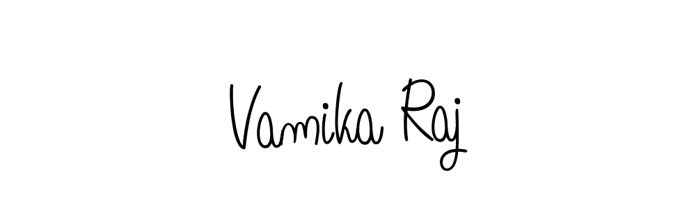 Design your own signature with our free online signature maker. With this signature software, you can create a handwritten (Angelique-Rose-font-FFP) signature for name Vamika Raj. Vamika Raj signature style 5 images and pictures png