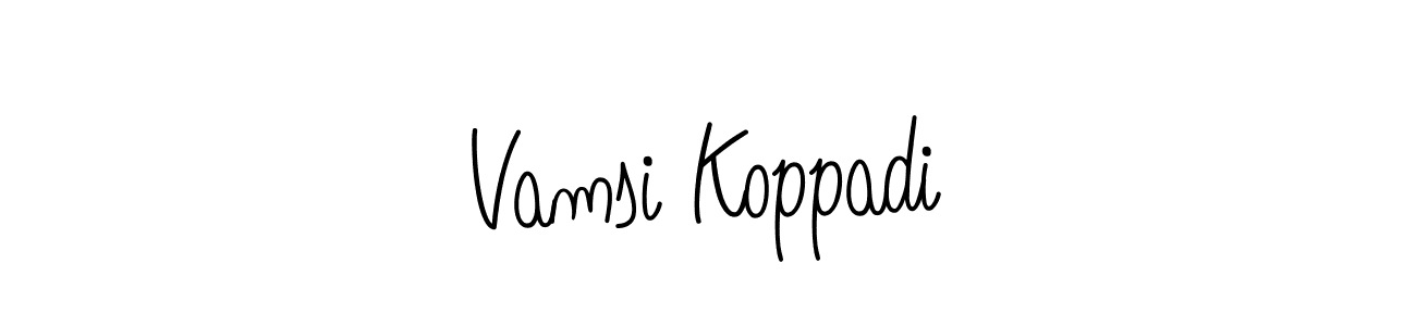 Best and Professional Signature Style for Vamsi Koppadi. Angelique-Rose-font-FFP Best Signature Style Collection. Vamsi Koppadi signature style 5 images and pictures png
