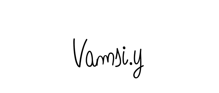 Create a beautiful signature design for name Vamsi.y. With this signature (Angelique-Rose-font-FFP) fonts, you can make a handwritten signature for free. Vamsi.y signature style 5 images and pictures png