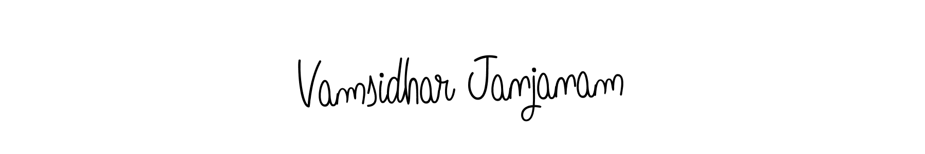 Make a short Vamsidhar Janjanam signature style. Manage your documents anywhere anytime using Angelique-Rose-font-FFP. Create and add eSignatures, submit forms, share and send files easily. Vamsidhar Janjanam signature style 5 images and pictures png