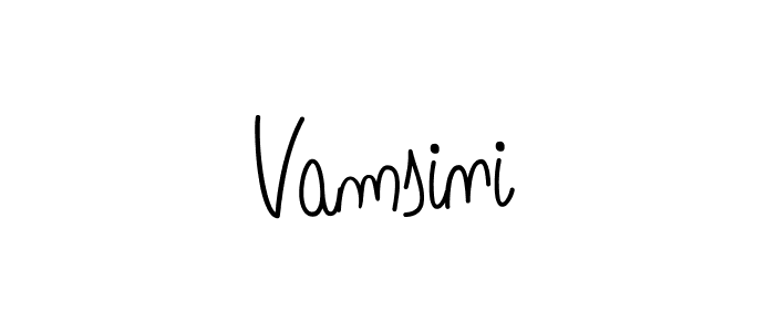 Also we have Vamsini name is the best signature style. Create professional handwritten signature collection using Angelique-Rose-font-FFP autograph style. Vamsini signature style 5 images and pictures png