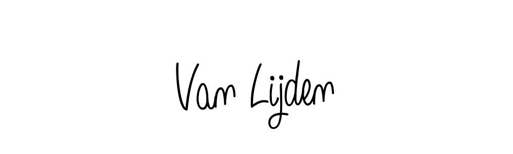 Van Lijden stylish signature style. Best Handwritten Sign (Angelique-Rose-font-FFP) for my name. Handwritten Signature Collection Ideas for my name Van Lijden. Van Lijden signature style 5 images and pictures png