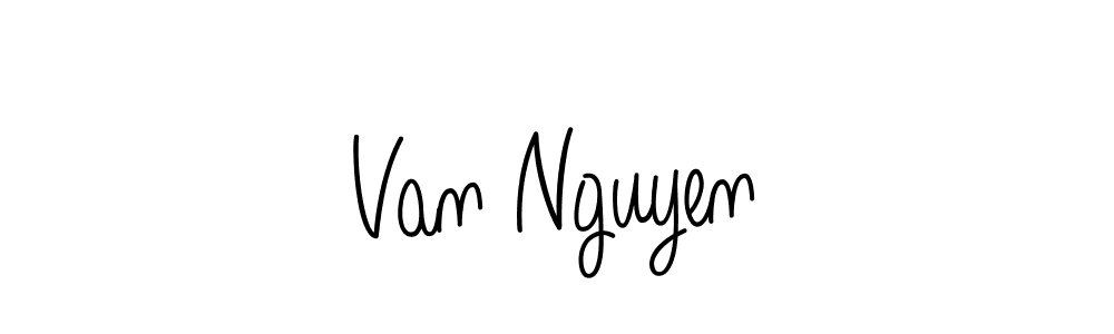 How to make Van Nguyen name signature. Use Angelique-Rose-font-FFP style for creating short signs online. This is the latest handwritten sign. Van Nguyen signature style 5 images and pictures png