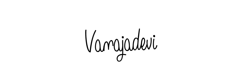 Vanajadevi stylish signature style. Best Handwritten Sign (Angelique-Rose-font-FFP) for my name. Handwritten Signature Collection Ideas for my name Vanajadevi. Vanajadevi signature style 5 images and pictures png