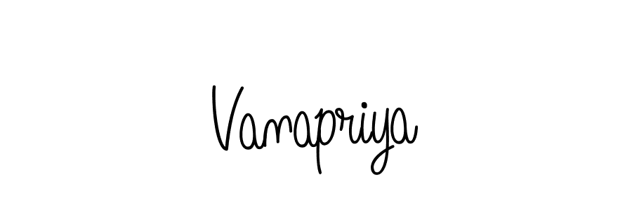 The best way (Angelique-Rose-font-FFP) to make a short signature is to pick only two or three words in your name. The name Vanapriya include a total of six letters. For converting this name. Vanapriya signature style 5 images and pictures png