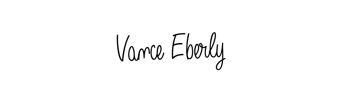 How to make Vance Eberly name signature. Use Angelique-Rose-font-FFP style for creating short signs online. This is the latest handwritten sign. Vance Eberly signature style 5 images and pictures png