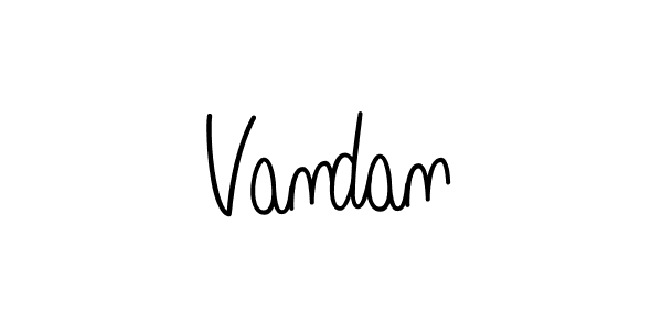 Also we have Vandan name is the best signature style. Create professional handwritten signature collection using Angelique-Rose-font-FFP autograph style. Vandan signature style 5 images and pictures png