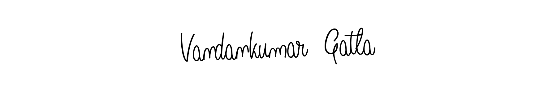Make a beautiful signature design for name Vandankumar  Gatla. Use this online signature maker to create a handwritten signature for free. Vandankumar  Gatla signature style 5 images and pictures png