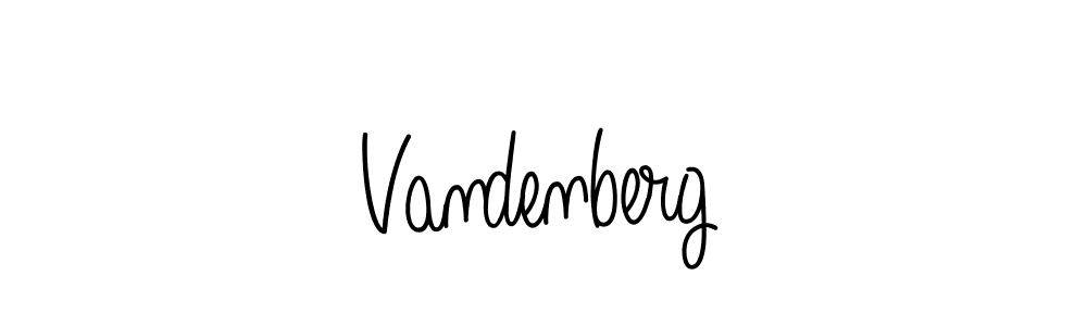 Create a beautiful signature design for name Vandenberg. With this signature (Angelique-Rose-font-FFP) fonts, you can make a handwritten signature for free. Vandenberg signature style 5 images and pictures png