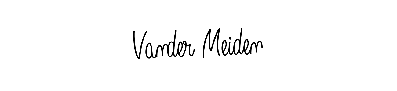 How to make Vander Meiden name signature. Use Angelique-Rose-font-FFP style for creating short signs online. This is the latest handwritten sign. Vander Meiden signature style 5 images and pictures png