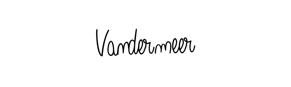 Design your own signature with our free online signature maker. With this signature software, you can create a handwritten (Angelique-Rose-font-FFP) signature for name Vandermeer. Vandermeer signature style 5 images and pictures png