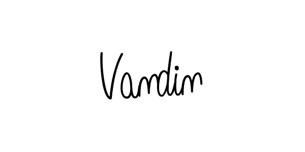 How to make Vandin name signature. Use Angelique-Rose-font-FFP style for creating short signs online. This is the latest handwritten sign. Vandin signature style 5 images and pictures png