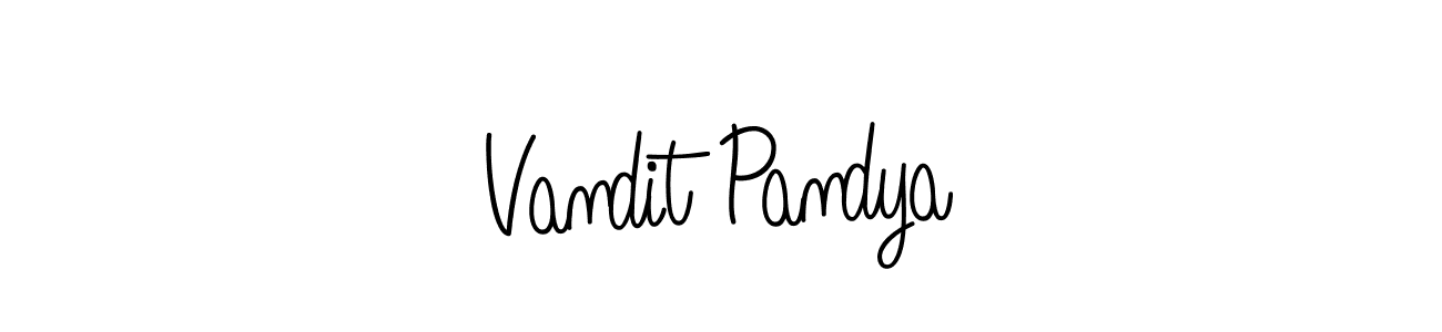 Make a short Vandit Pandya signature style. Manage your documents anywhere anytime using Angelique-Rose-font-FFP. Create and add eSignatures, submit forms, share and send files easily. Vandit Pandya signature style 5 images and pictures png