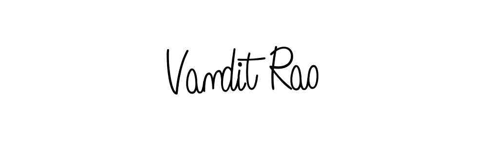 Angelique-Rose-font-FFP is a professional signature style that is perfect for those who want to add a touch of class to their signature. It is also a great choice for those who want to make their signature more unique. Get Vandit Rao name to fancy signature for free. Vandit Rao signature style 5 images and pictures png