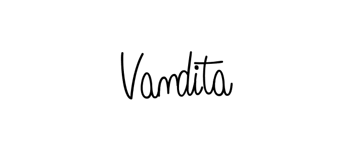 The best way (Angelique-Rose-font-FFP) to make a short signature is to pick only two or three words in your name. The name Vandita include a total of six letters. For converting this name. Vandita signature style 5 images and pictures png